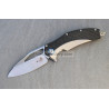 Microtech Matrix Titanium Handle Hand Rubbed Satin Carbon Fiber Scales