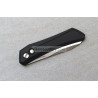 Protech Oligarch Black Aluminum Handle Abalone Push Button