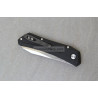 Protech Oligarch Black Aluminum Handle Abalone Push Button