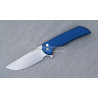 Protech Mordax Flipper Honeycomb Textured Blue Handle Stonewash