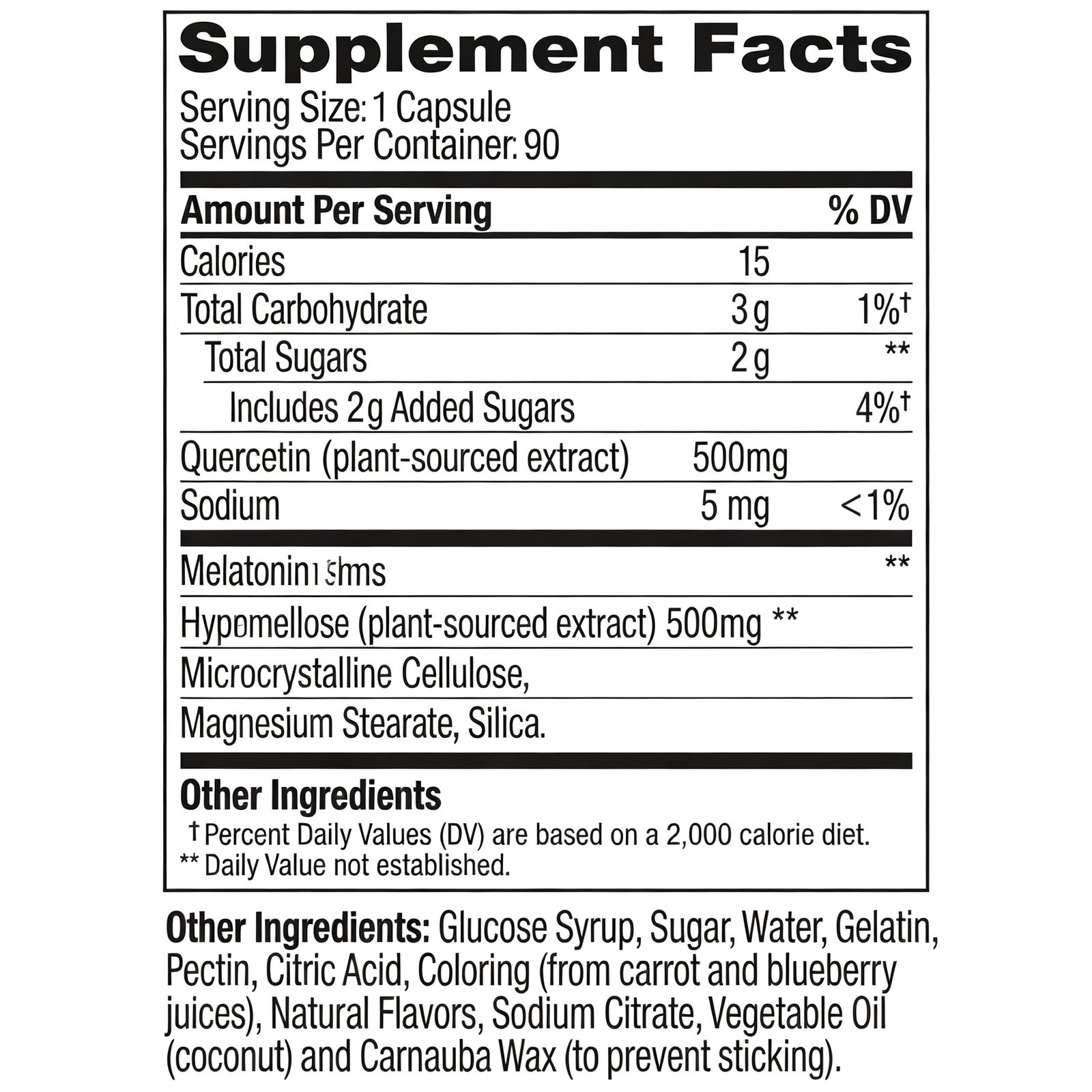 Quercetin 500mg - Image 2