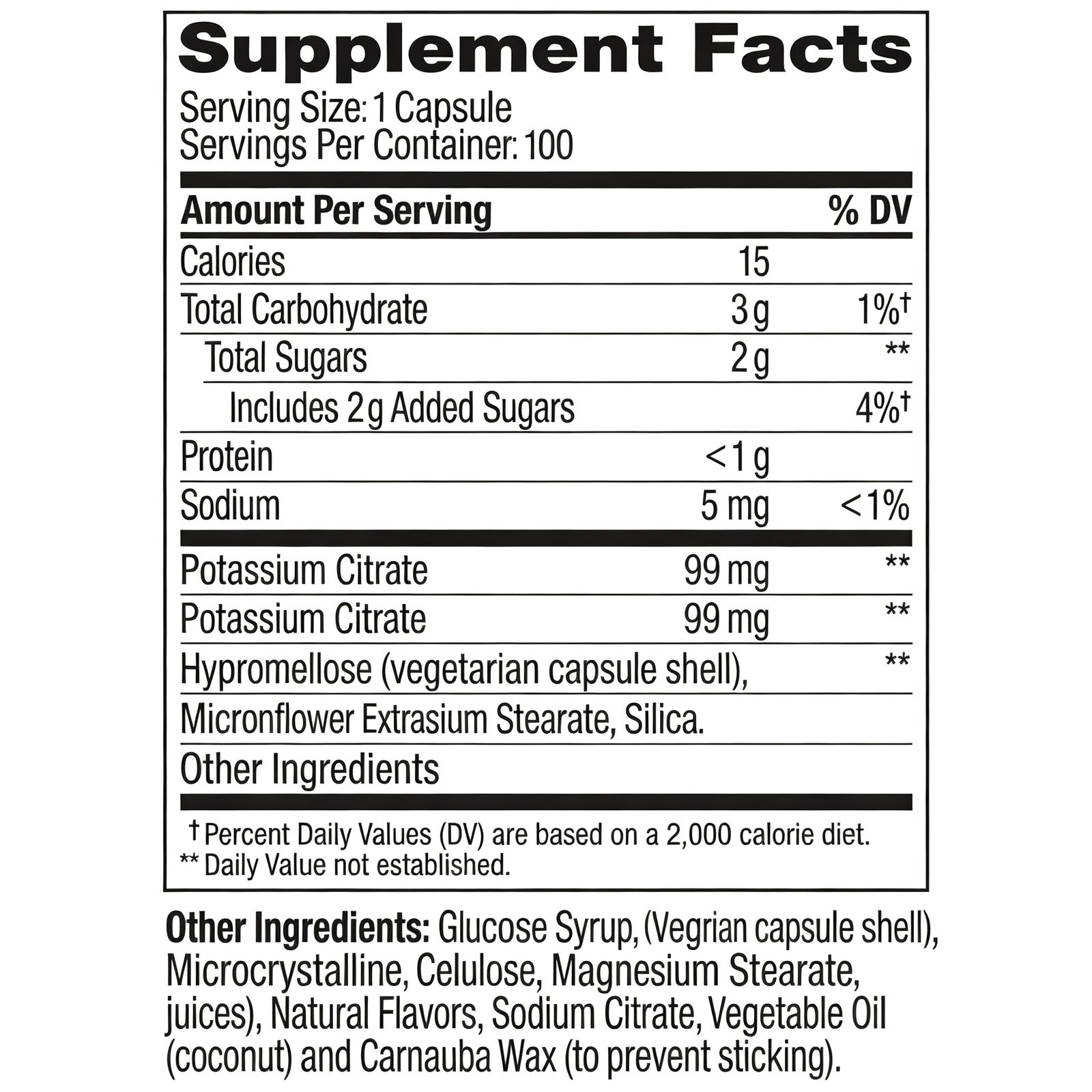 Potassium Citrate 99mg - Image 2